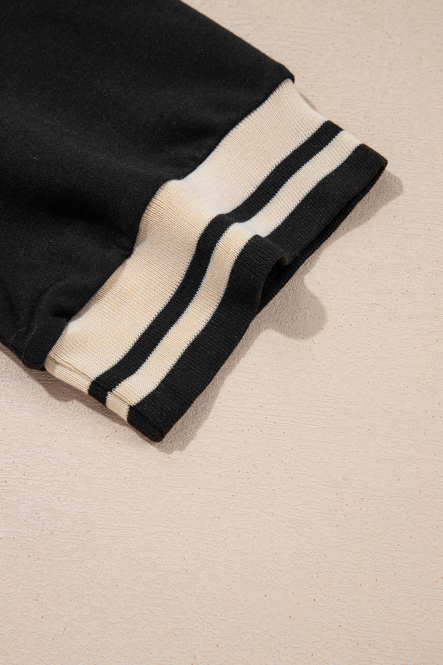 Black Striped Webbing Trim Preppy Polo Tee Dress