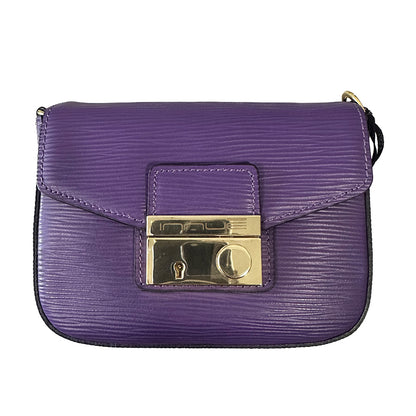 City cross-body leather bag - Stock - Made In Italy